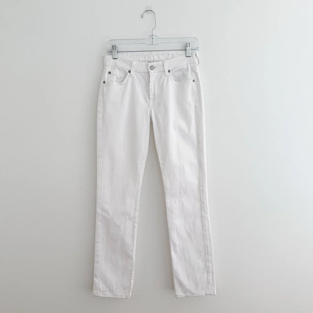 7 For All Mankind White Jeans - Picture 2 of 9
